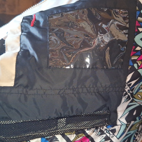 Cream w/ denim detail, Women's x-sm 686 Snow Sports Jacket 15k mm Waterproof - Picture 8 of 16